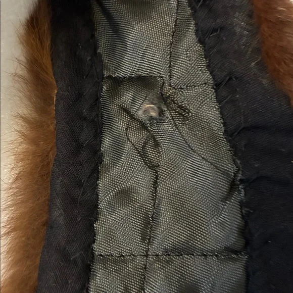 Vintage Brown Fur Collar - Picture 5 of 6